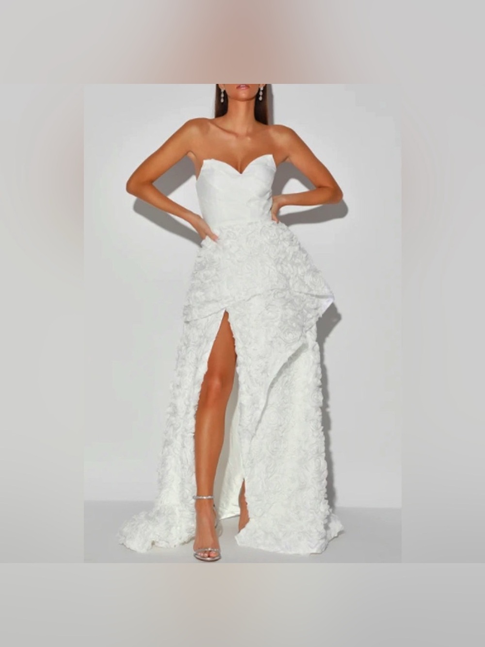 NWT La Vie En Rose Gown by Bariano Wedding Dress -Sweetheart Bust-Sz 4